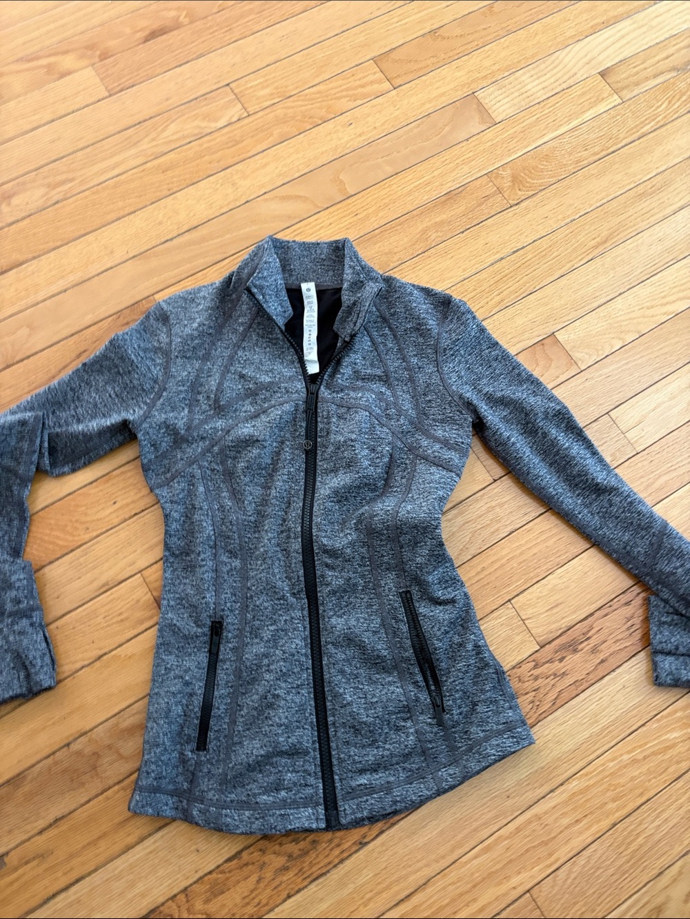 lululemon athletica Gray Heather Full-Zip Utility Jacket